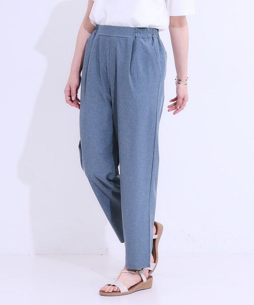 SHOO・LA・RUE / シューラルー パンツ | 【SS-3L/ひんやり/吸水速乾/UV】軽量でさらりと穿ける テーパードパンツ | 詳細14