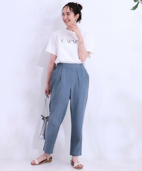 SHOO・LA・RUE / シューラルー パンツ | 【SS-3L/ひんやり/吸水速乾/UV】軽量でさらりと穿ける テーパードパンツ | 詳細15