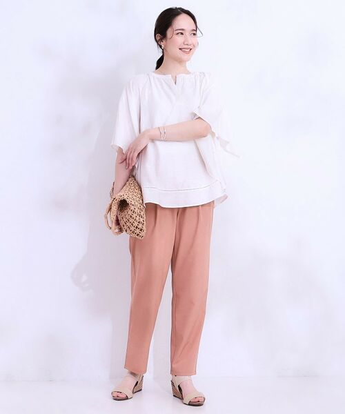 SHOO・LA・RUE / シューラルー パンツ | 【SS-3L/ひんやり/吸水速乾/UV】軽量でさらりと穿ける テーパードパンツ | 詳細19