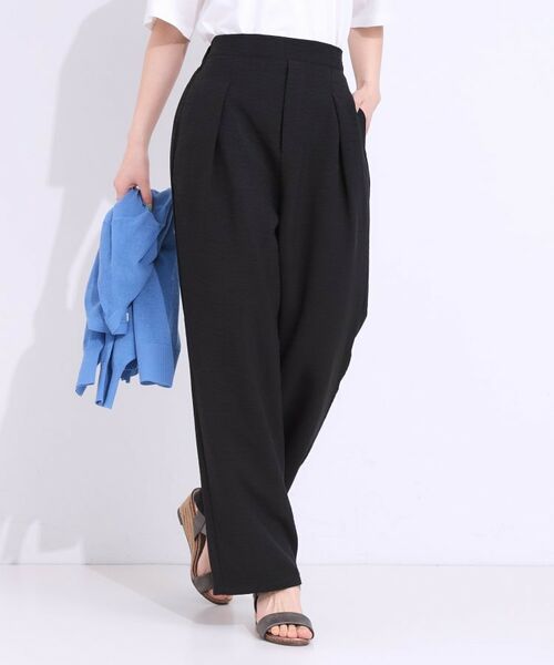 SHOO・LA・RUE / シューラルー パンツ | 【洗える/S-LL】麻調ビンテージストレート | 詳細1