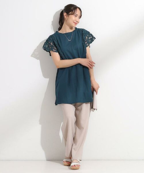 SHOO・LA・RUE / シューラルー パンツ | 【洗える/S-LL】麻調ビンテージストレート | 詳細20