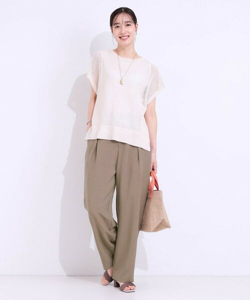 SHOO・LA・RUE / シューラルー パンツ | 【洗える/S-LL】麻調ビンテージストレート | 詳細7