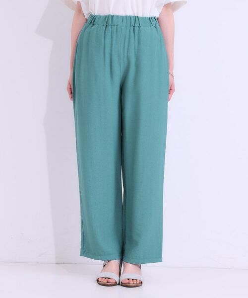 SHOO・LA・RUE / シューラルー パンツ | 【S-LL/ひんやり】楽してきれい見え ドビースラブ ストレートパンツ | 詳細13