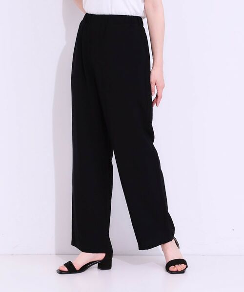 SHOO・LA・RUE / シューラルー パンツ | 【S-LL/ひんやり】楽してきれい見え ドビースラブ ストレートパンツ | 詳細2