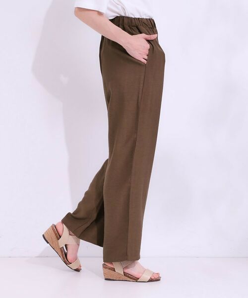 SHOO・LA・RUE / シューラルー パンツ | 【S-LL/ひんやり】楽してきれい見え ドビースラブ ストレートパンツ | 詳細6