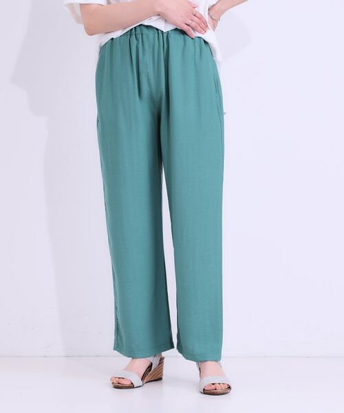 SHOO・LA・RUE / シューラルー パンツ | 【S-LL/ひんやり】楽してきれい見え ドビースラブ ストレートパンツ | 詳細9