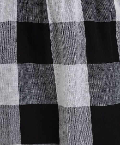 SHOO・LA・RUE / シューラルー ロング・マキシ丈スカート | 柔らかタッチが心地よい ブロックチェック ガーゼスカート | 詳細4