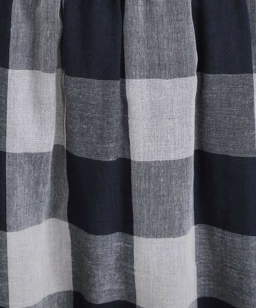 SHOO・LA・RUE / シューラルー ロング・マキシ丈スカート | 柔らかタッチが心地よい ブロックチェック ガーゼスカート | 詳細8