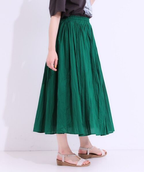 SHOO・LA・RUE / シューラルー ロング・マキシ丈スカート | ナチュラルなシワ加工が大人見え エアリーロングスカート | 詳細14