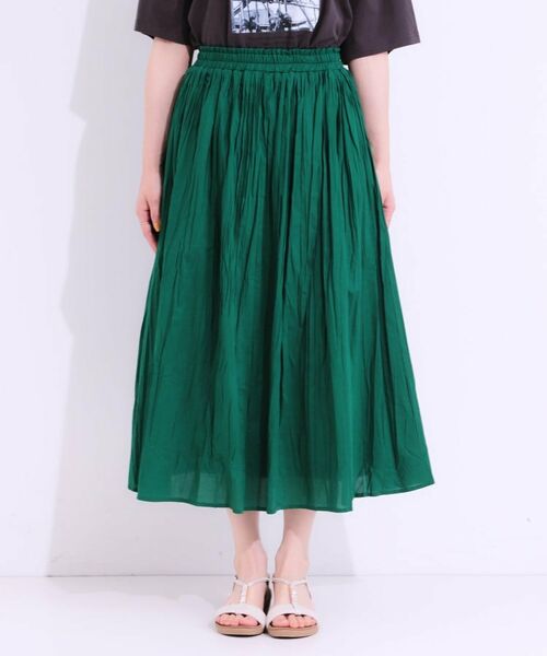 SHOO・LA・RUE / シューラルー ロング・マキシ丈スカート | ナチュラルなシワ加工が大人見え エアリーロングスカート | 詳細17