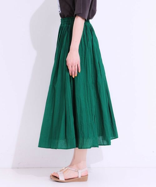 SHOO・LA・RUE / シューラルー ロング・マキシ丈スカート | ナチュラルなシワ加工が大人見え エアリーロングスカート | 詳細18