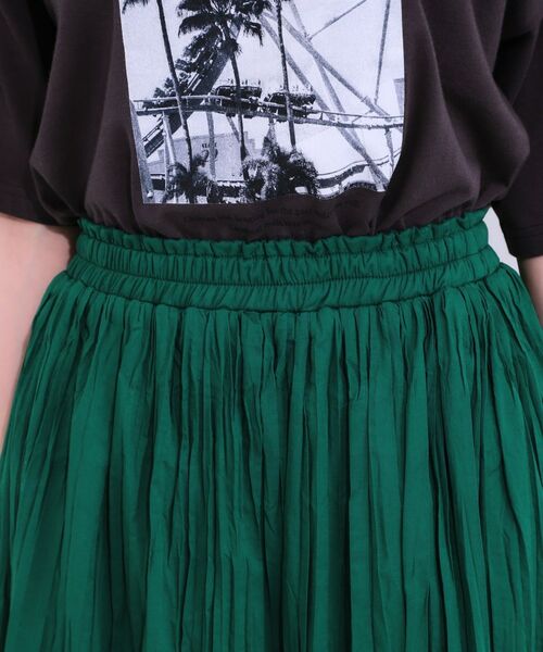 SHOO・LA・RUE / シューラルー ロング・マキシ丈スカート | ナチュラルなシワ加工が大人見え エアリーロングスカート | 詳細20