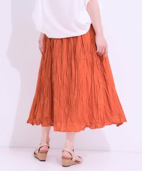 SHOO・LA・RUE / シューラルー ロング・マキシ丈スカート | ナチュラルなシワ加工が大人見え エアリーロングスカート | 詳細6