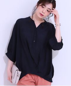 SHOO・LA・RUE / シューラルー シャツ・ブラウス | 【S-LL】インせず腰回りすっきり フロントタックブラウス