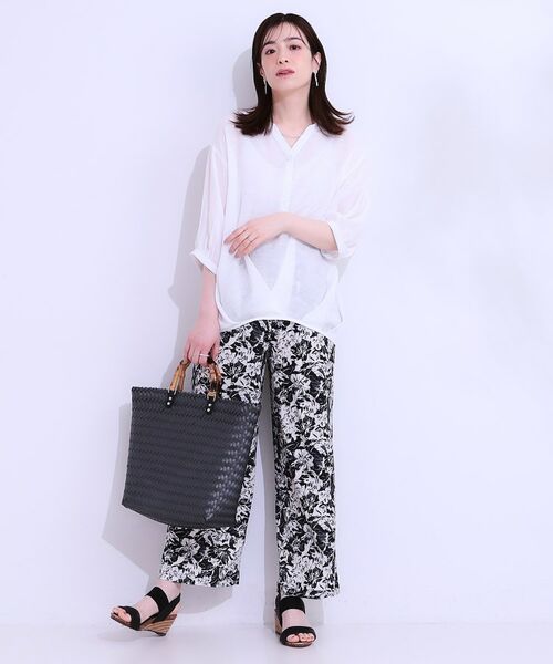 SHOO・LA・RUE / シューラルー シャツ・ブラウス | 【S-LL】インせず腰回りすっきり フロントタックブラウス | 詳細19