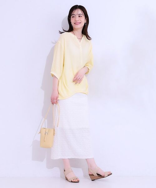 SHOO・LA・RUE / シューラルー シャツ・ブラウス | 【S-LL】インせず腰回りすっきり フロントタックブラウス | 詳細23