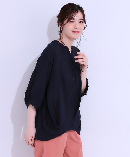 SHOO・LA・RUE / シューラルー シャツ・ブラウス | 【S-LL】インせず腰回りすっきり フロントタックブラウス | 詳細26