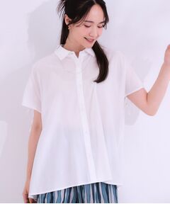 SHOO・LA・RUE / シューラルー シャツ・ブラウス | 【S-LL/ひんやり】後ろ姿も抜かりなく インせず着られる バックギャザーシャツ