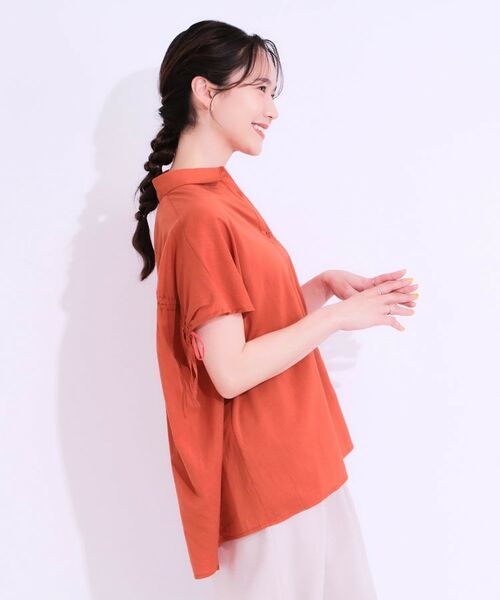 SHOO・LA・RUE / シューラルー シャツ・ブラウス | 【S-LL/ひんやり】後ろ姿も抜かりなく インせず着られる バックギャザーシャツ | 詳細18