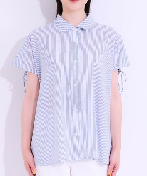 SHOO・LA・RUE / シューラルー シャツ・ブラウス | 【S-LL/ひんやり】後ろ姿も抜かりなく インせず着られる バックギャザーシャツ | 詳細25