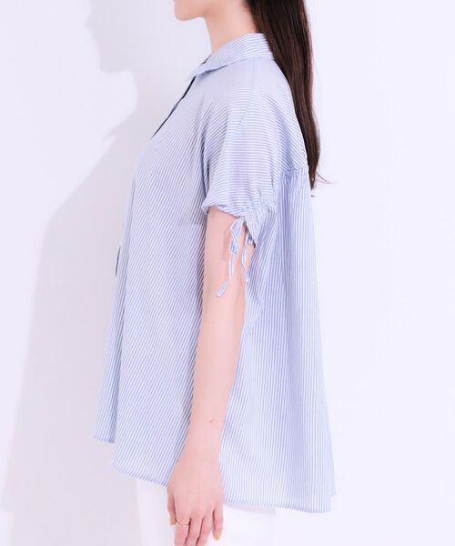 SHOO・LA・RUE / シューラルー シャツ・ブラウス | 【S-LL/ひんやり】後ろ姿も抜かりなく インせず着られる バックギャザーシャツ | 詳細26