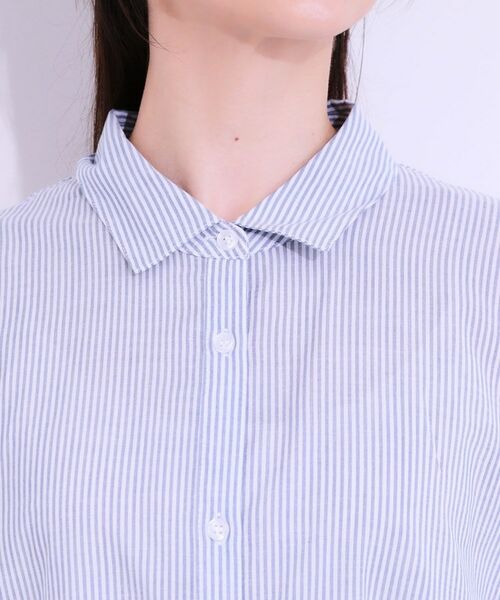SHOO・LA・RUE / シューラルー シャツ・ブラウス | 【S-LL/ひんやり】後ろ姿も抜かりなく インせず着られる バックギャザーシャツ | 詳細28