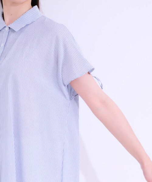 SHOO・LA・RUE / シューラルー シャツ・ブラウス | 【S-LL/ひんやり】後ろ姿も抜かりなく インせず着られる バックギャザーシャツ | 詳細29