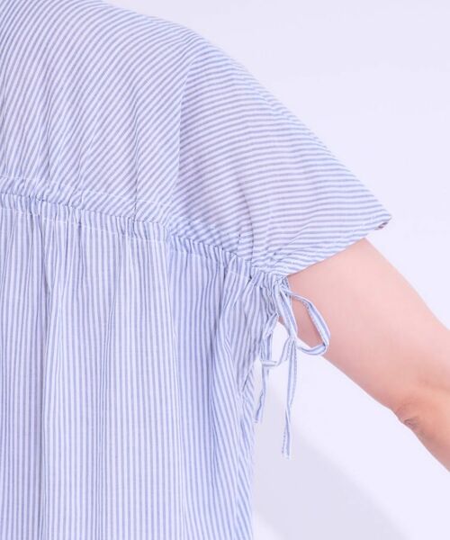 SHOO・LA・RUE / シューラルー シャツ・ブラウス | 【S-LL/ひんやり】後ろ姿も抜かりなく インせず着られる バックギャザーシャツ | 詳細30