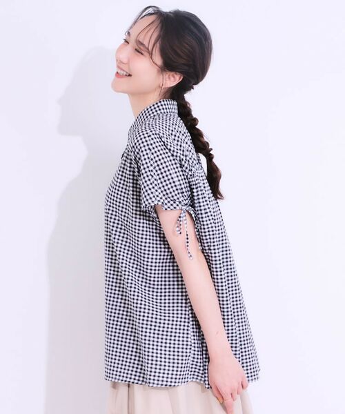 SHOO・LA・RUE / シューラルー シャツ・ブラウス | 【S-LL/ひんやり】後ろ姿も抜かりなく インせず着られる バックギャザーシャツ | 詳細6