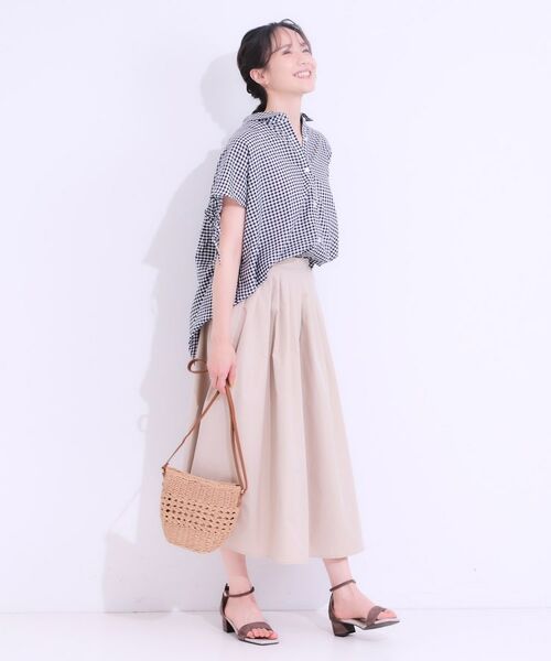 SHOO・LA・RUE / シューラルー シャツ・ブラウス | 【S-LL/ひんやり】後ろ姿も抜かりなく インせず着られる バックギャザーシャツ | 詳細7