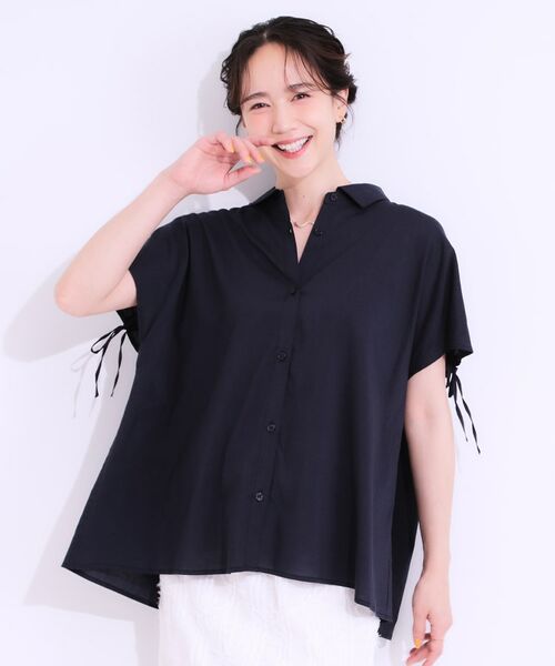 SHOO・LA・RUE / シューラルー シャツ・ブラウス | 【S-LL/ひんやり】後ろ姿も抜かりなく インせず着られる バックギャザーシャツ | 詳細9