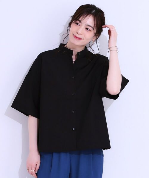 SHOO・LA・RUE / シューラルー シャツ・ブラウス | 【洗える/5分袖】インせず着られるショートシャツ | 詳細1