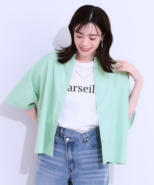 SHOO・LA・RUE / シューラルー シャツ・ブラウス | 【洗える/5分袖】インせず着られるショートシャツ | 詳細13