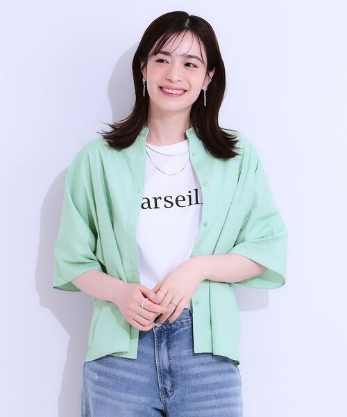 SHOO・LA・RUE / シューラルー シャツ・ブラウス | 【洗える/5分袖】インせず着られるショートシャツ | 詳細14