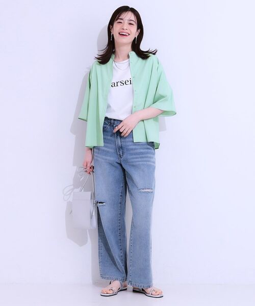 SHOO・LA・RUE / シューラルー シャツ・ブラウス | 【洗える/5分袖】インせず着られるショートシャツ | 詳細15