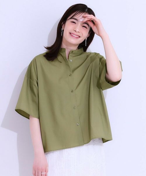 SHOO・LA・RUE / シューラルー シャツ・ブラウス | 【洗える/5分袖】インせず着られるショートシャツ | 詳細5