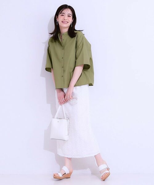 SHOO・LA・RUE / シューラルー シャツ・ブラウス | 【洗える/5分袖】インせず着られるショートシャツ | 詳細7