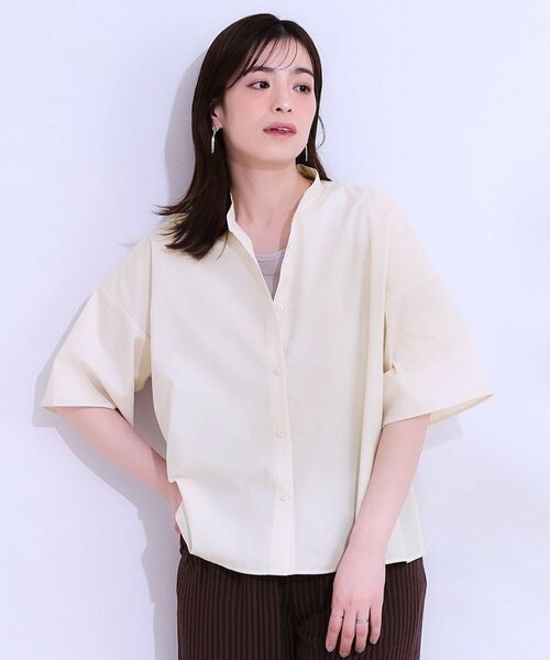 SHOO・LA・RUE / シューラルー シャツ・ブラウス | 【洗える/5分袖】インせず着られるショートシャツ | 詳細9