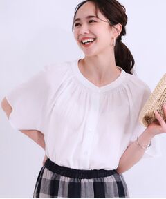 SHOO・LA・RUE / シューラルー シャツ・ブラウス | 体型カバーも叶う 大人上品なコットンボイルブラウス