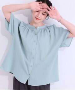 SHOO・LA・RUE / シューラルー シャツ・ブラウス | 体型カバーも叶う 大人上品なコットンボイルブラウス