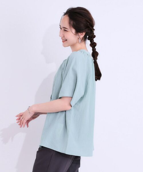 SHOO・LA・RUE / シューラルー シャツ・ブラウス | 体型カバーも叶う 大人上品なコットンボイルブラウス | 詳細10
