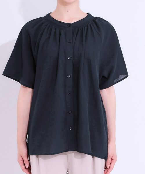 SHOO・LA・RUE / シューラルー シャツ・ブラウス | 体型カバーも叶う 大人上品なコットンボイルブラウス | 詳細13