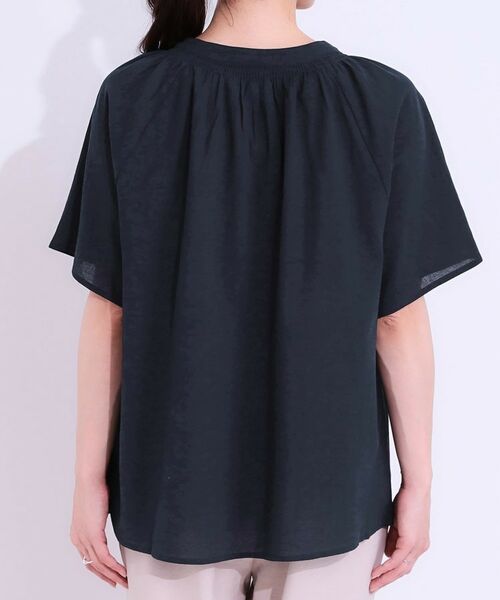 SHOO・LA・RUE / シューラルー シャツ・ブラウス | 体型カバーも叶う 大人上品なコットンボイルブラウス | 詳細15