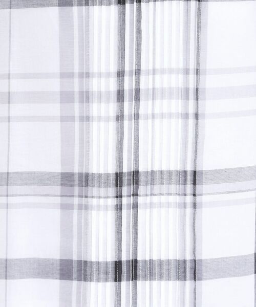 SHOO・LA・RUE / シューラルー シャツ・ブラウス | 【S-LL/体型カバー】インせず着られる ポンチョシルエット シアーチェックブラウス | 詳細7