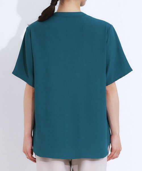 SHOO・LA・RUE / シューラルー シャツ・ブラウス | 【S-LL】さらりと大人上品 レース切替半袖ブラウス | 詳細15