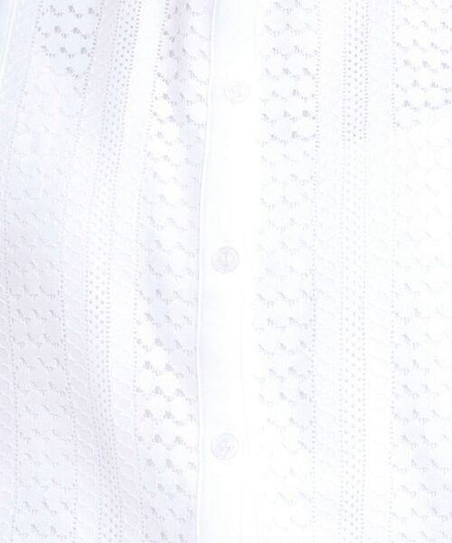 SHOO・LA・RUE / シューラルー シャツ・ブラウス | 【S-LL】さらりと大人上品 レース切替半袖ブラウス | 詳細4