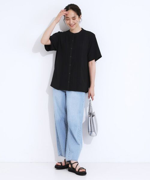 SHOO・LA・RUE / シューラルー シャツ・ブラウス | 【S-LL】さらりと大人上品 レース切替半袖ブラウス | 詳細7