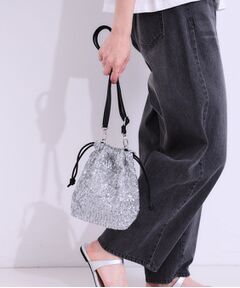 SHOO・LA・RUE / シューラルー ショルダーバッグ | スパンコール巾着ショルダーバッグ