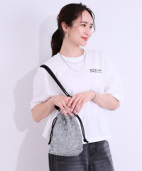 SHOO・LA・RUE / シューラルー ショルダーバッグ | スパンコール巾着ショルダーバッグ | 詳細4