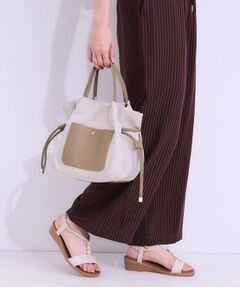 SHOO・LA・RUE / シューラルー トートバッグ | 【2WAY】素材コンビトートバッグ